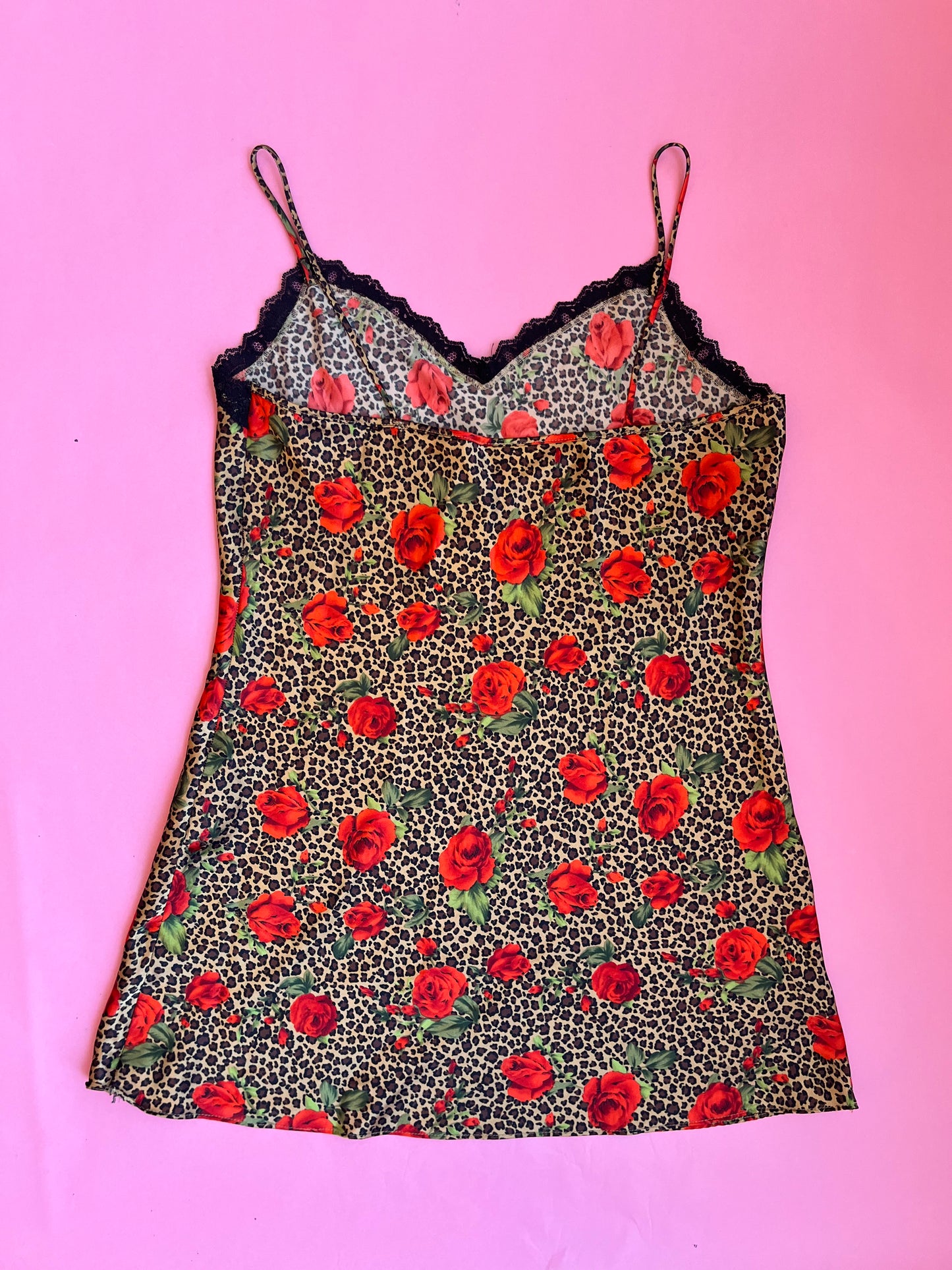 Animal Print with Roses Slip