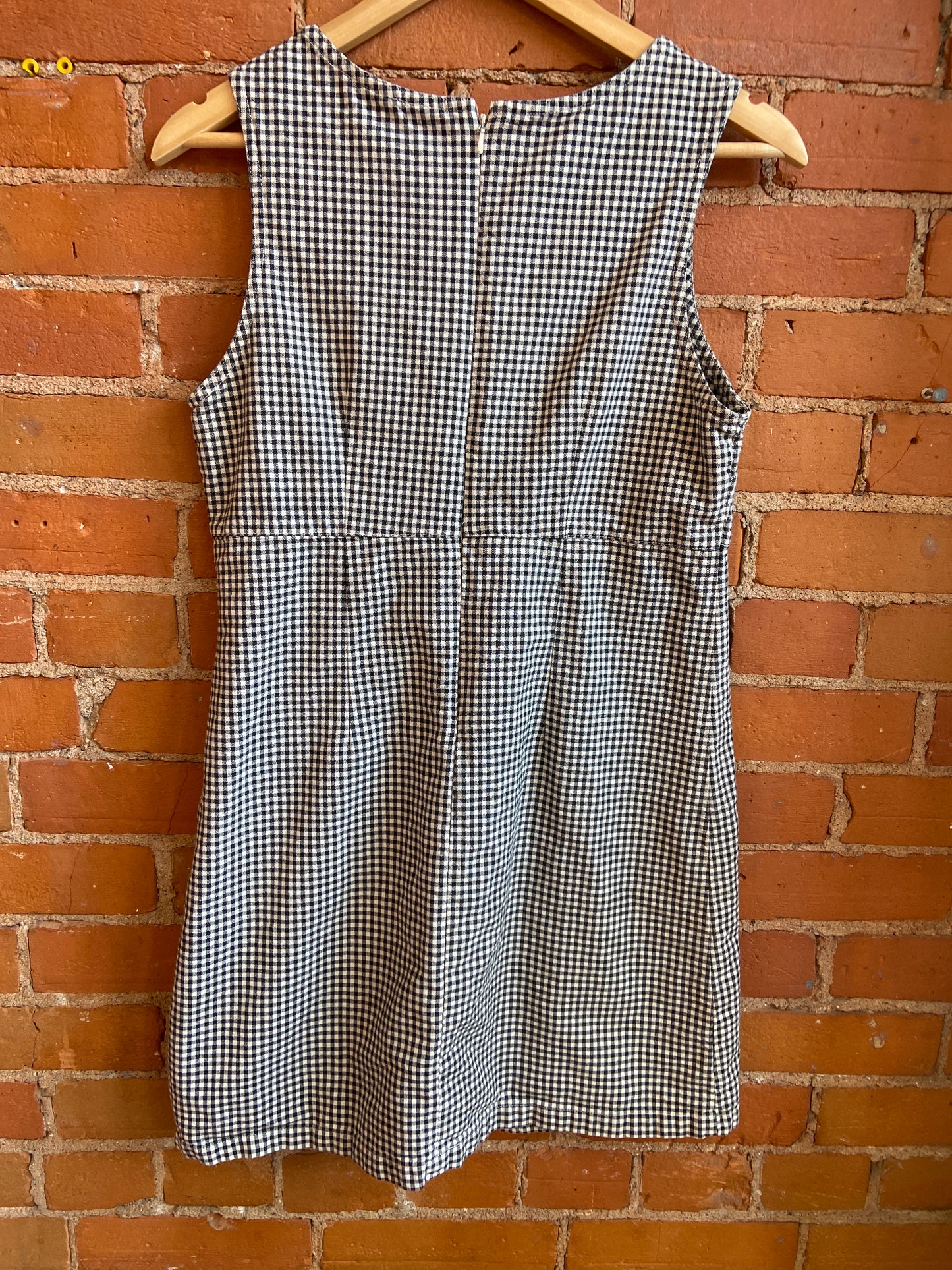 Gap B&W Cotton Gingham Dress