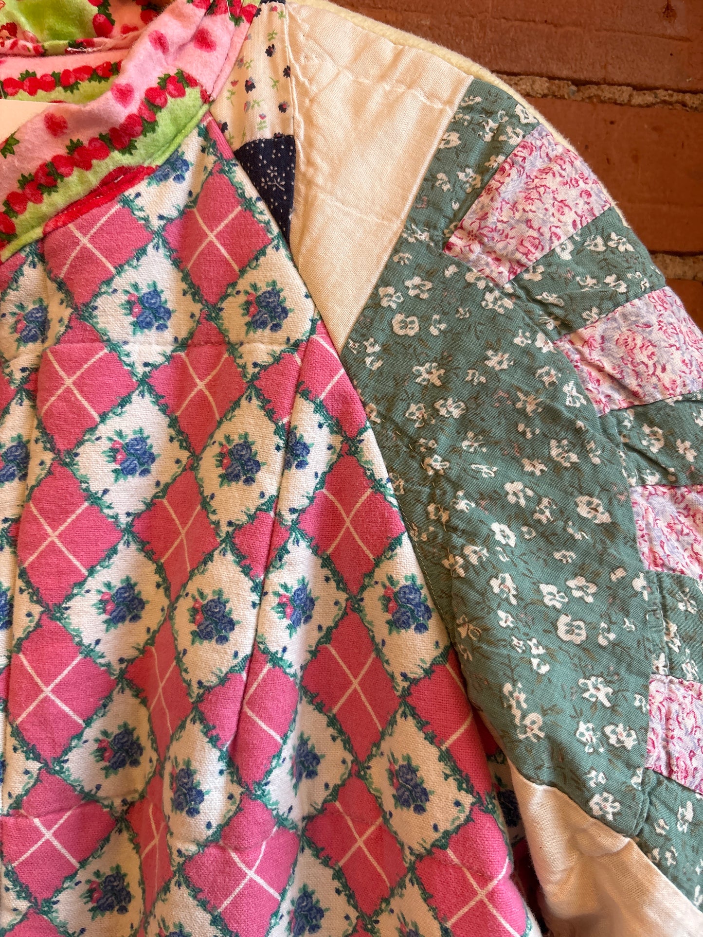 Handmade Strawberry Shortcake Maxi Coat