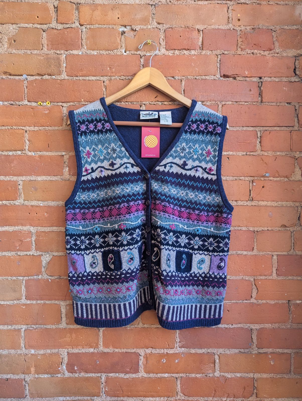 1990s Northern Reflections Sweater Vest