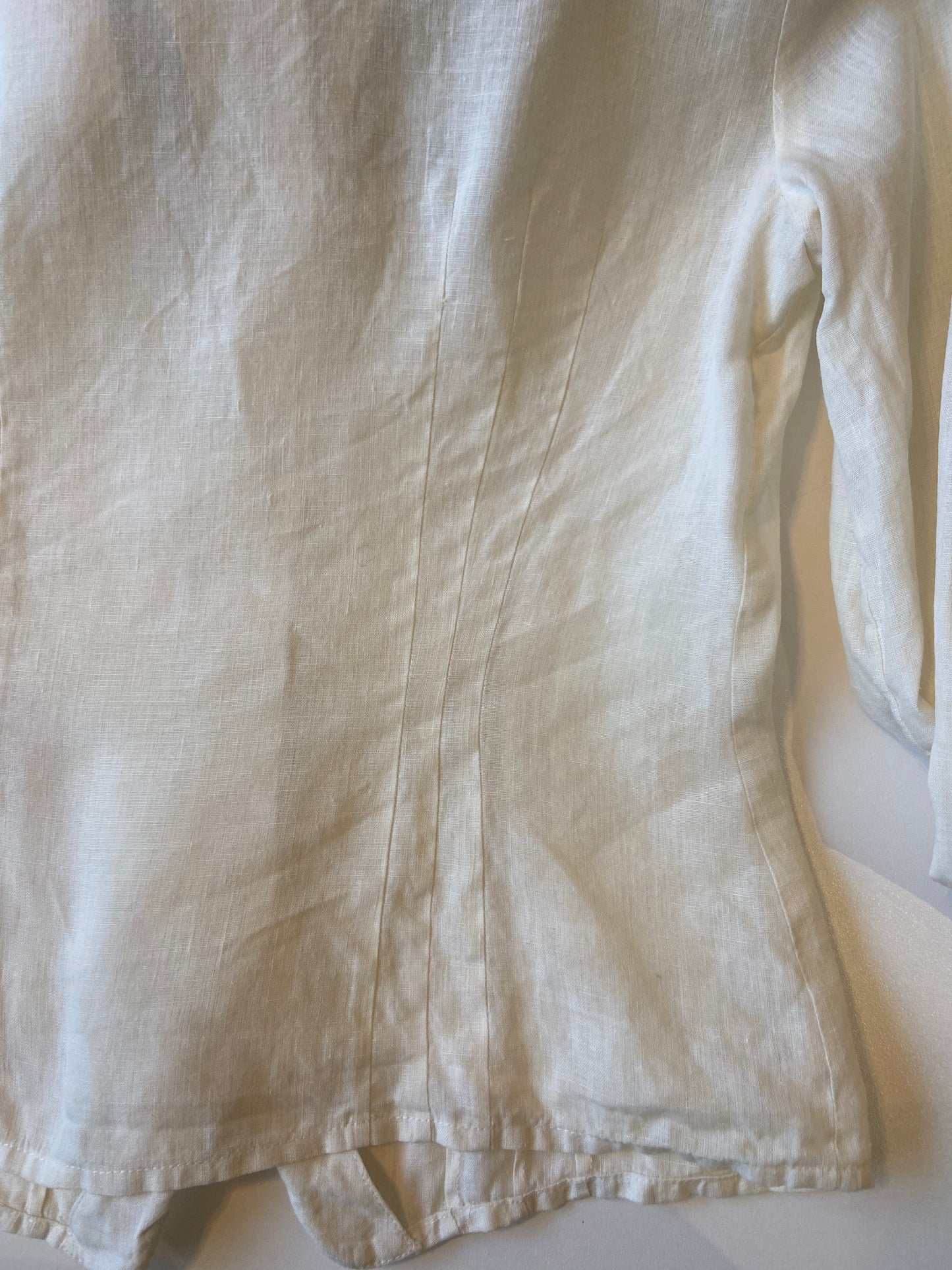 Liz Claiborne Cream Linen Blouse