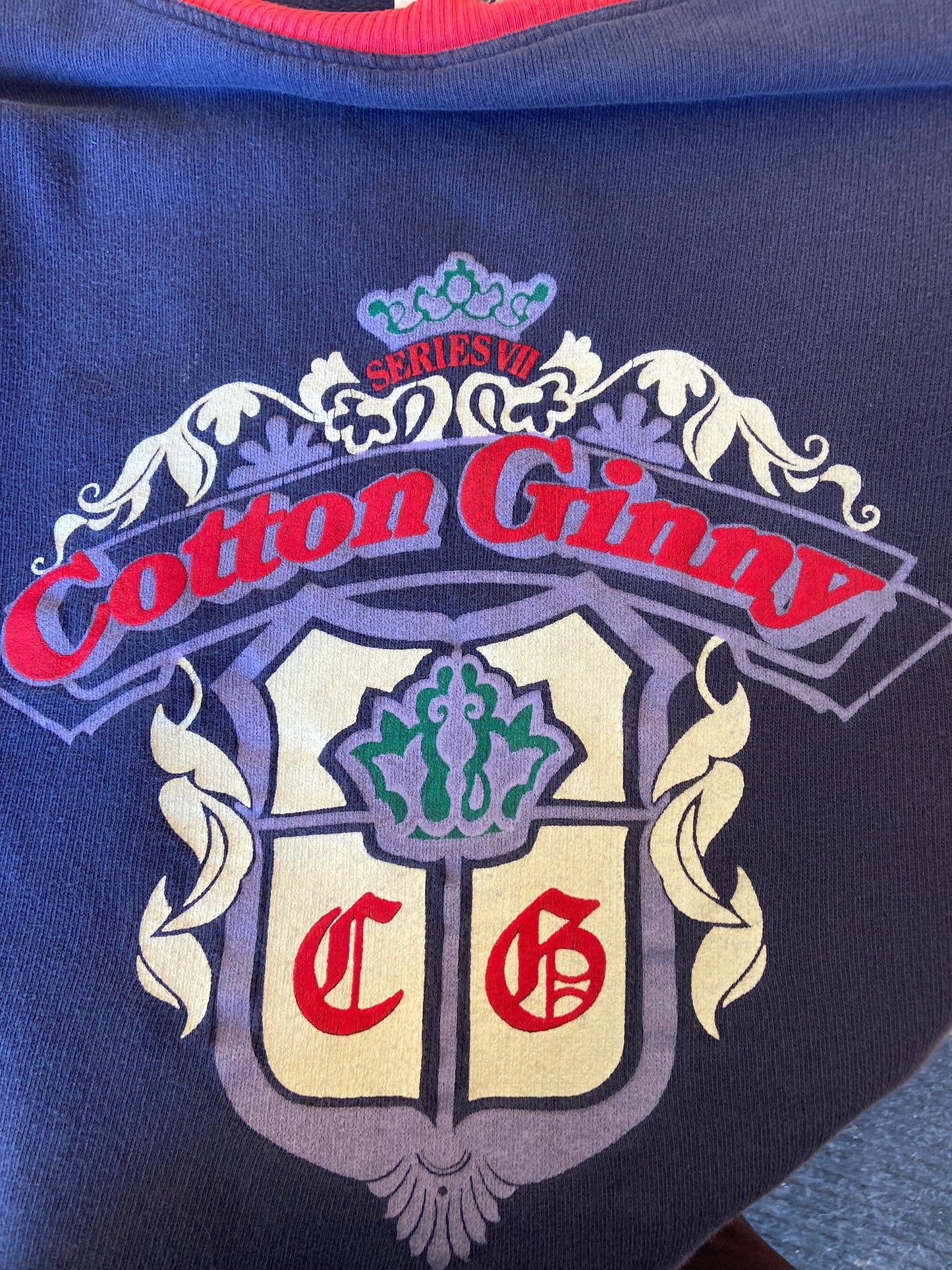 Cotton Ginny Navy & Red Colourblock Crew