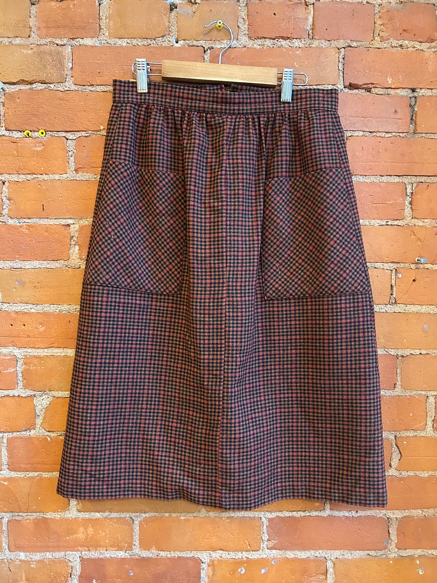 Plaid check skirt