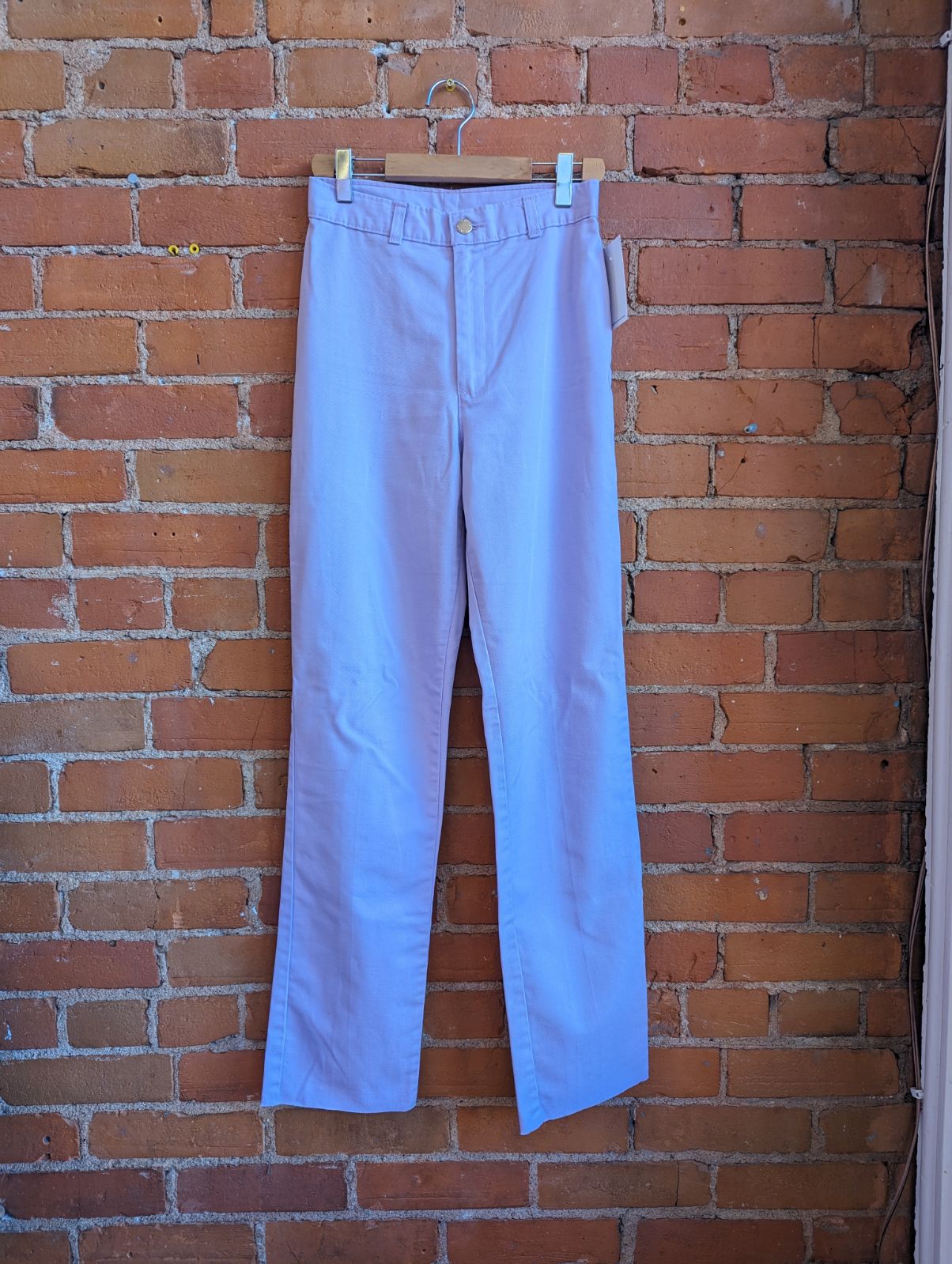 1980s Angels Wing Straight Leg Pastel Purple Pants