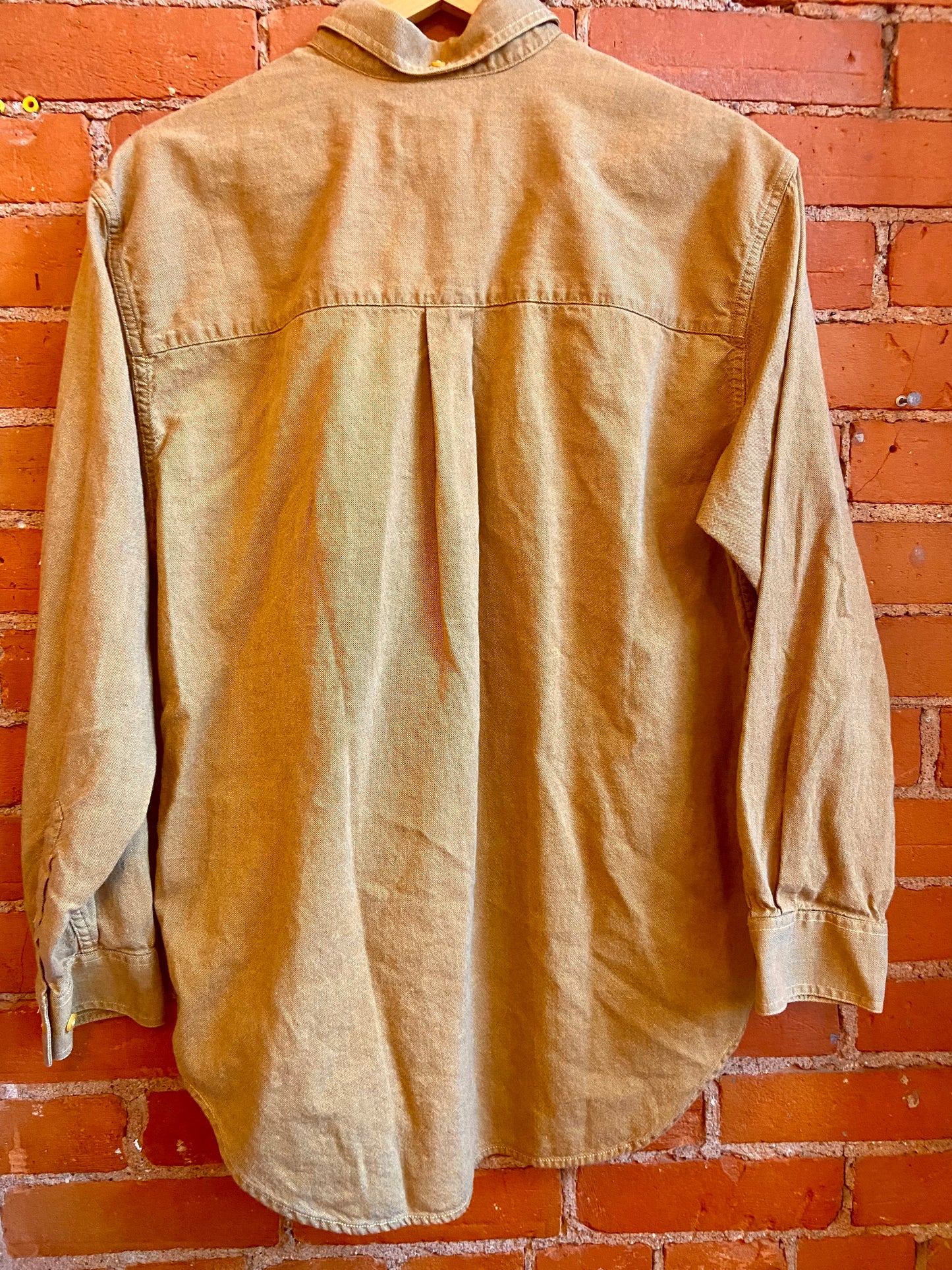 Northern Spirit Mustard Cotton Button-Down