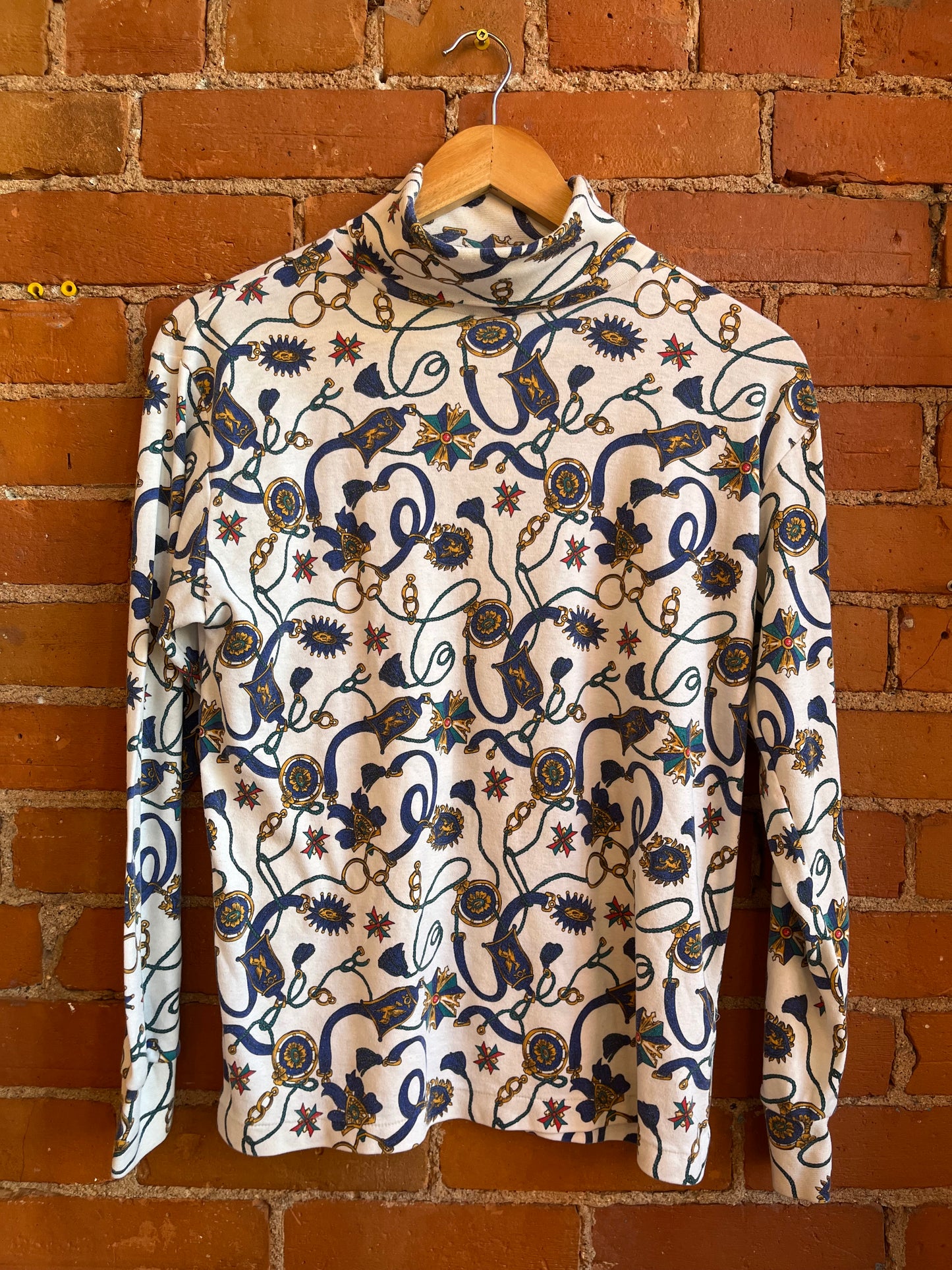 80’s Chain Print Turtleneck