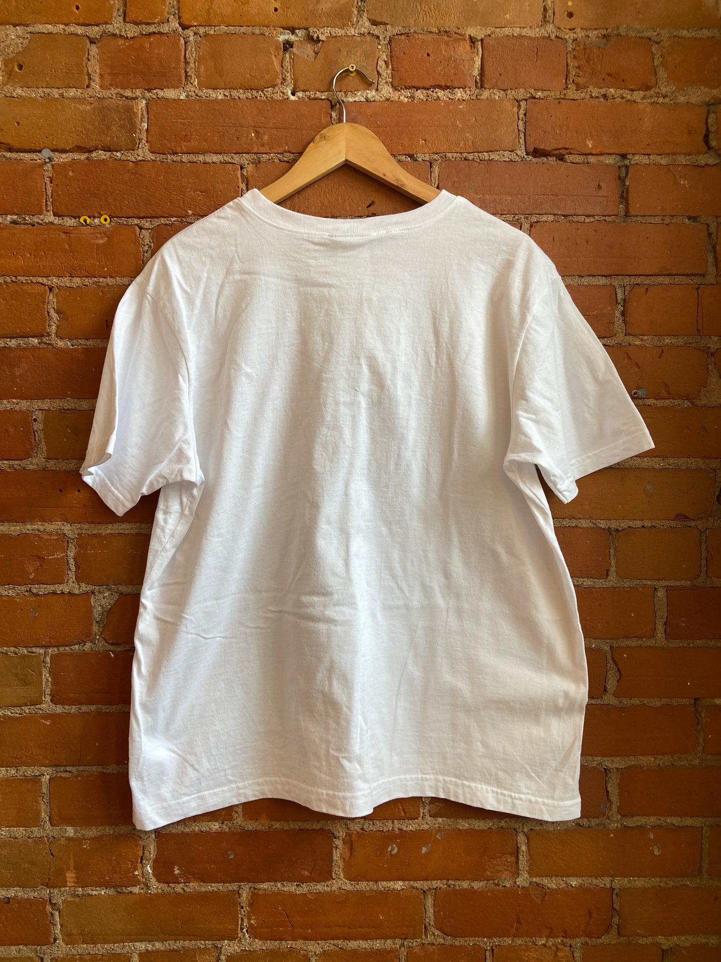 1990s Northern Reflections NWT White T-Shirt With Flower Pot Graphic