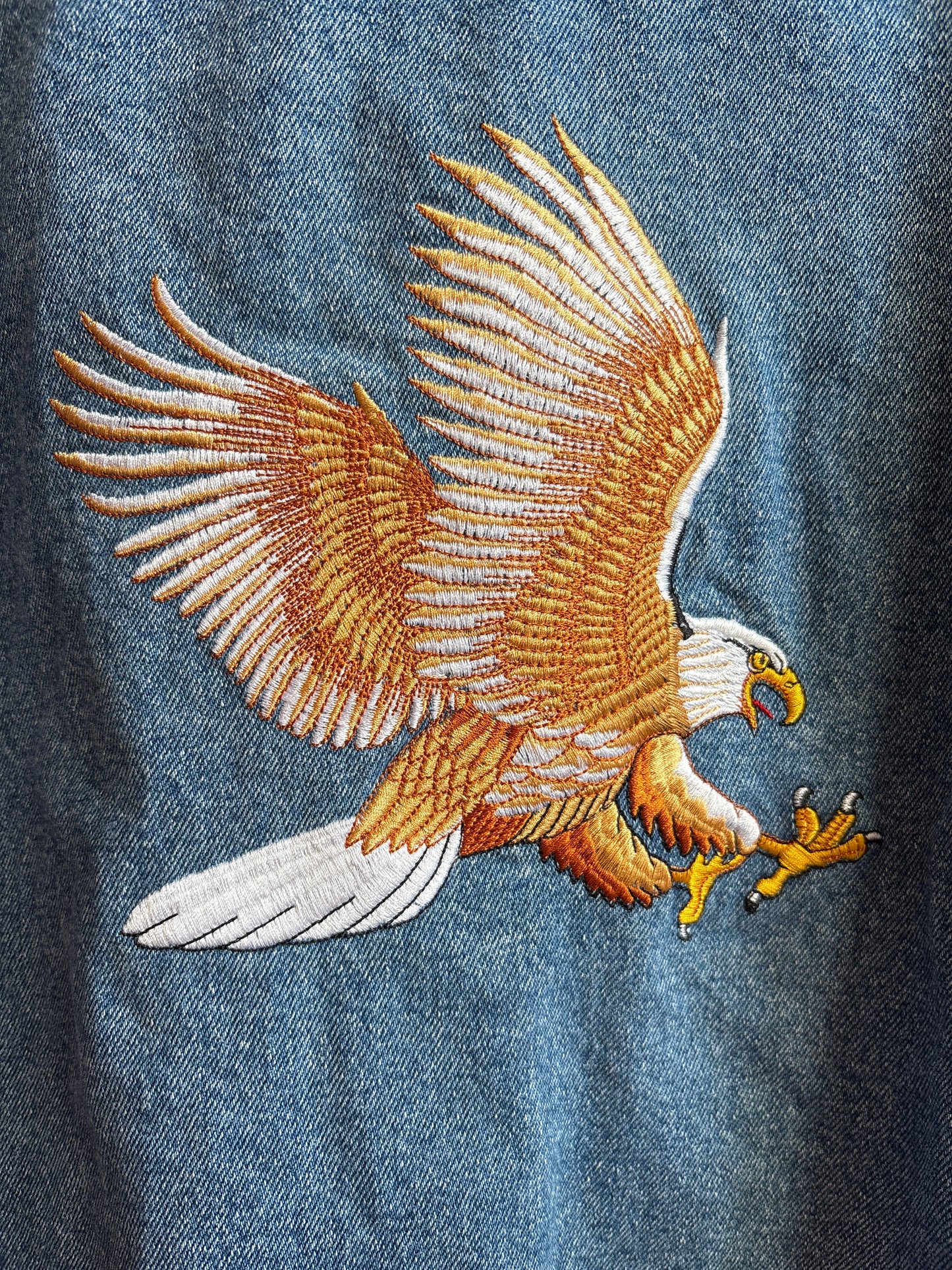 Denim Embroidered Trucker Jacket