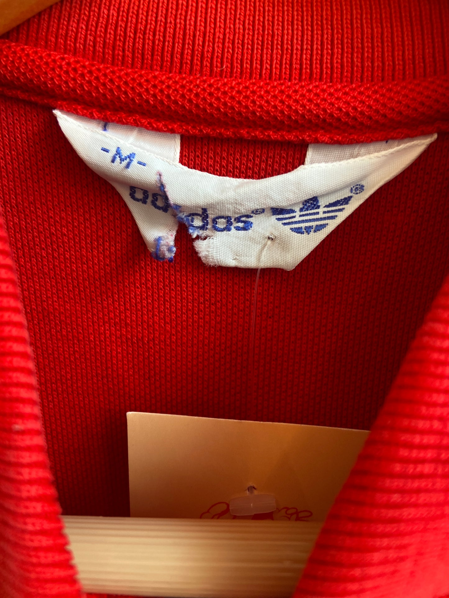 80's Adidas Red Polo Shirt