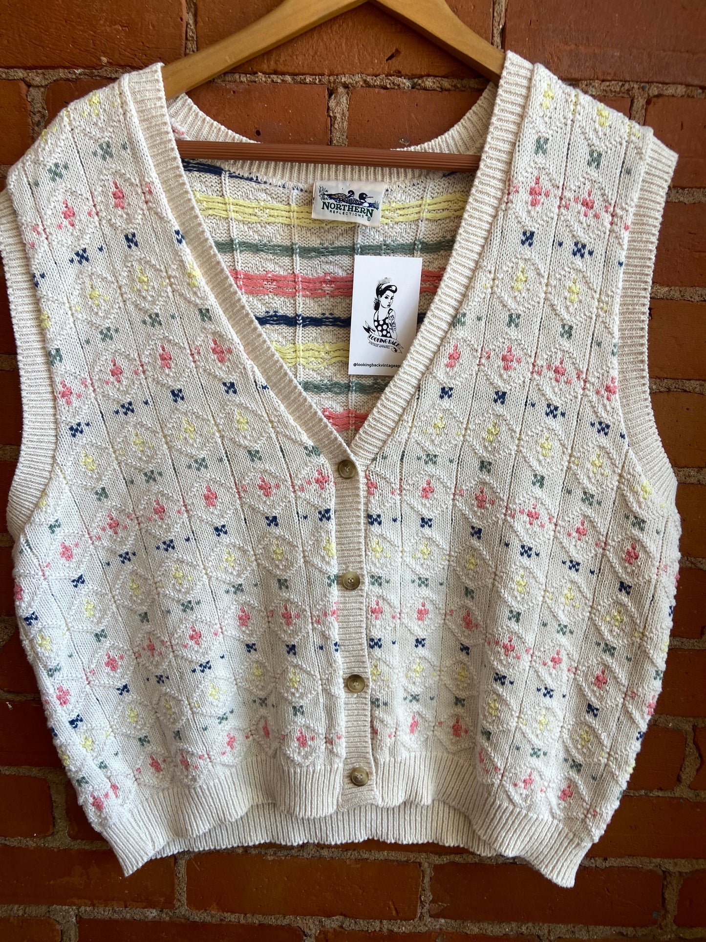 Cotton Knit Buttoned Vest