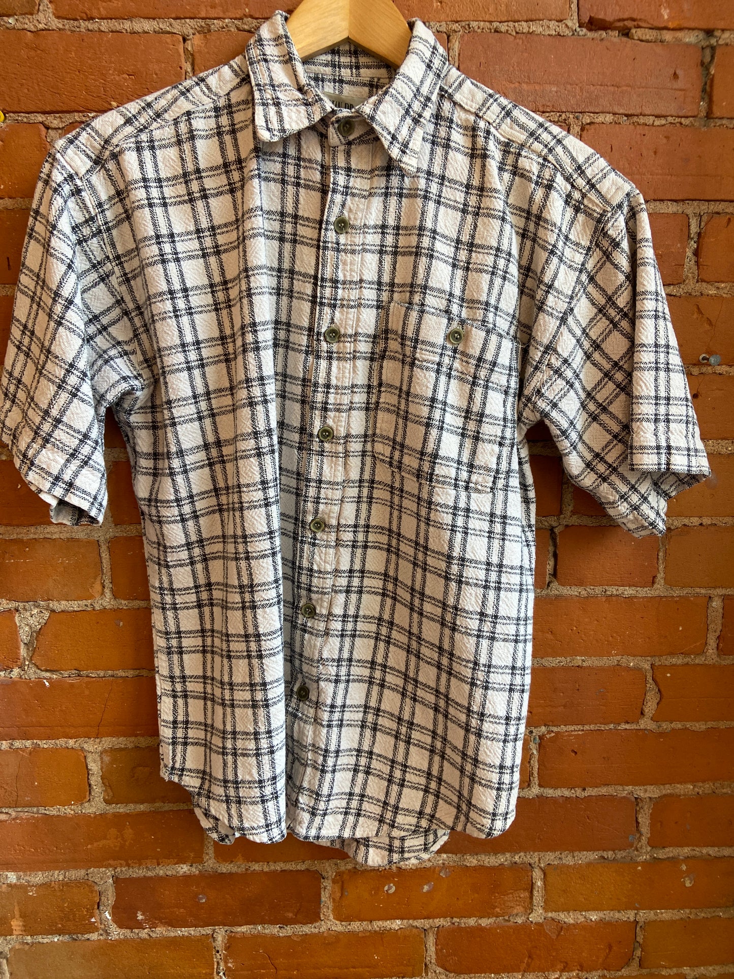 90's Brian Brothers Plaid Cotton Button-Up