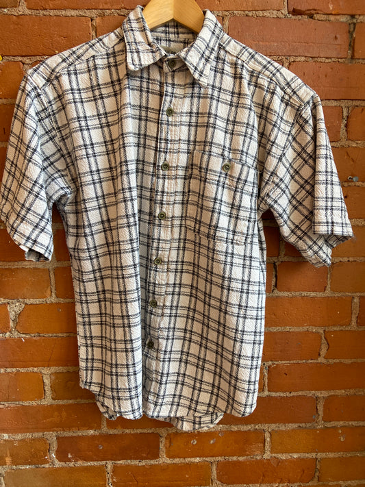 90's Brian Brothers Plaid Cotton Button-Up
