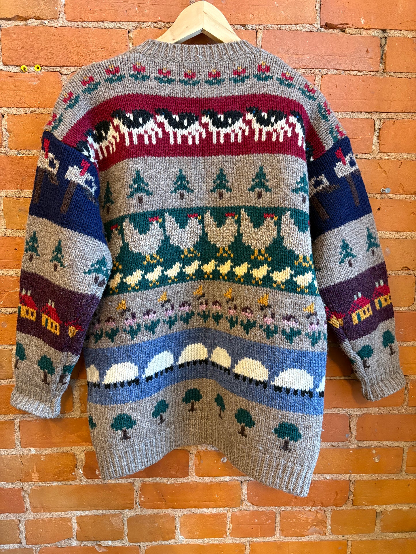 Hand Knit Farm Knit Cardigan