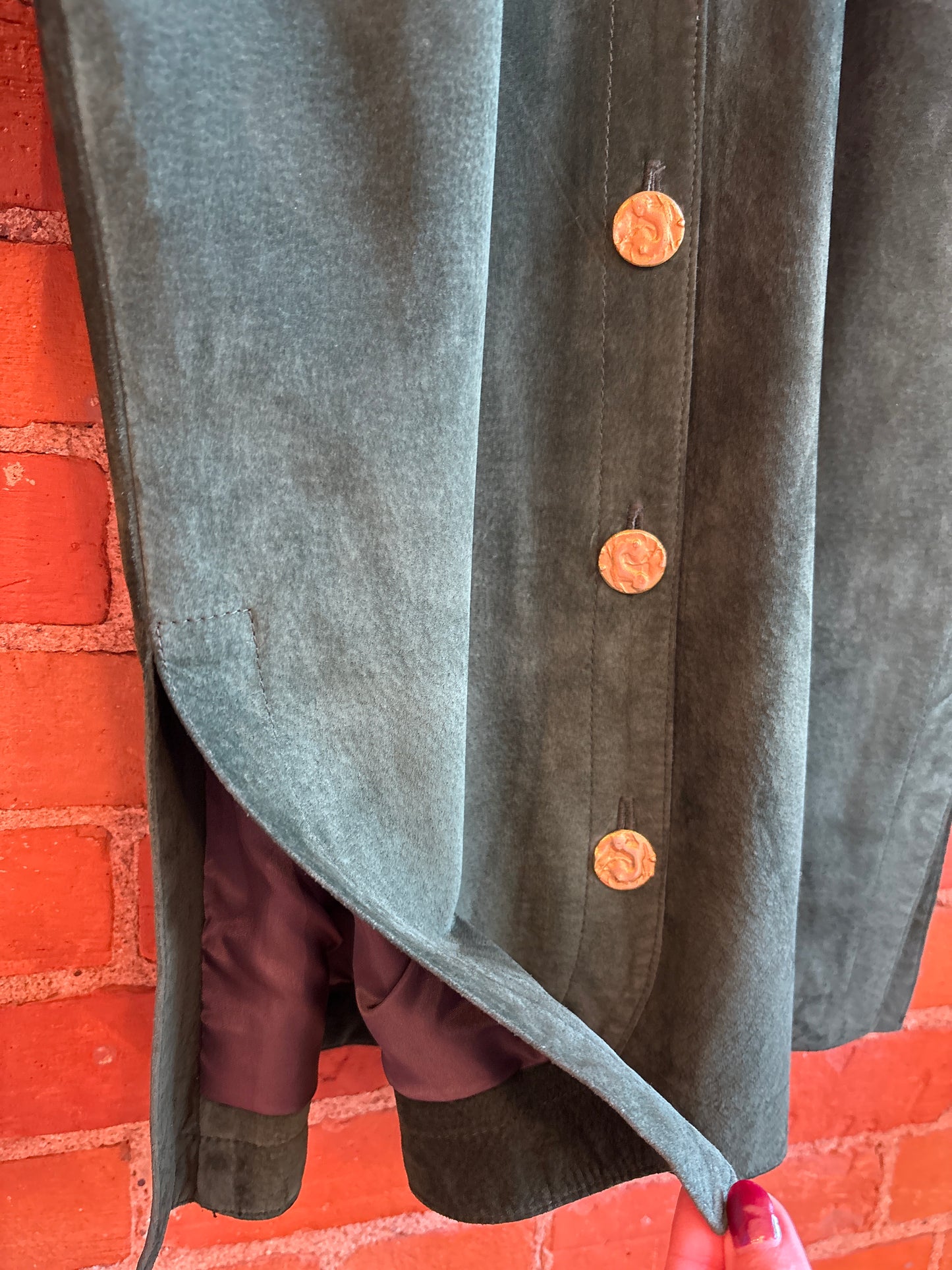 90s Suede Danier Hunter Green Blazer