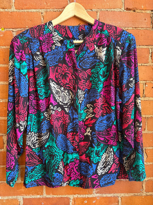 Phil Carry Pattern Blouse
