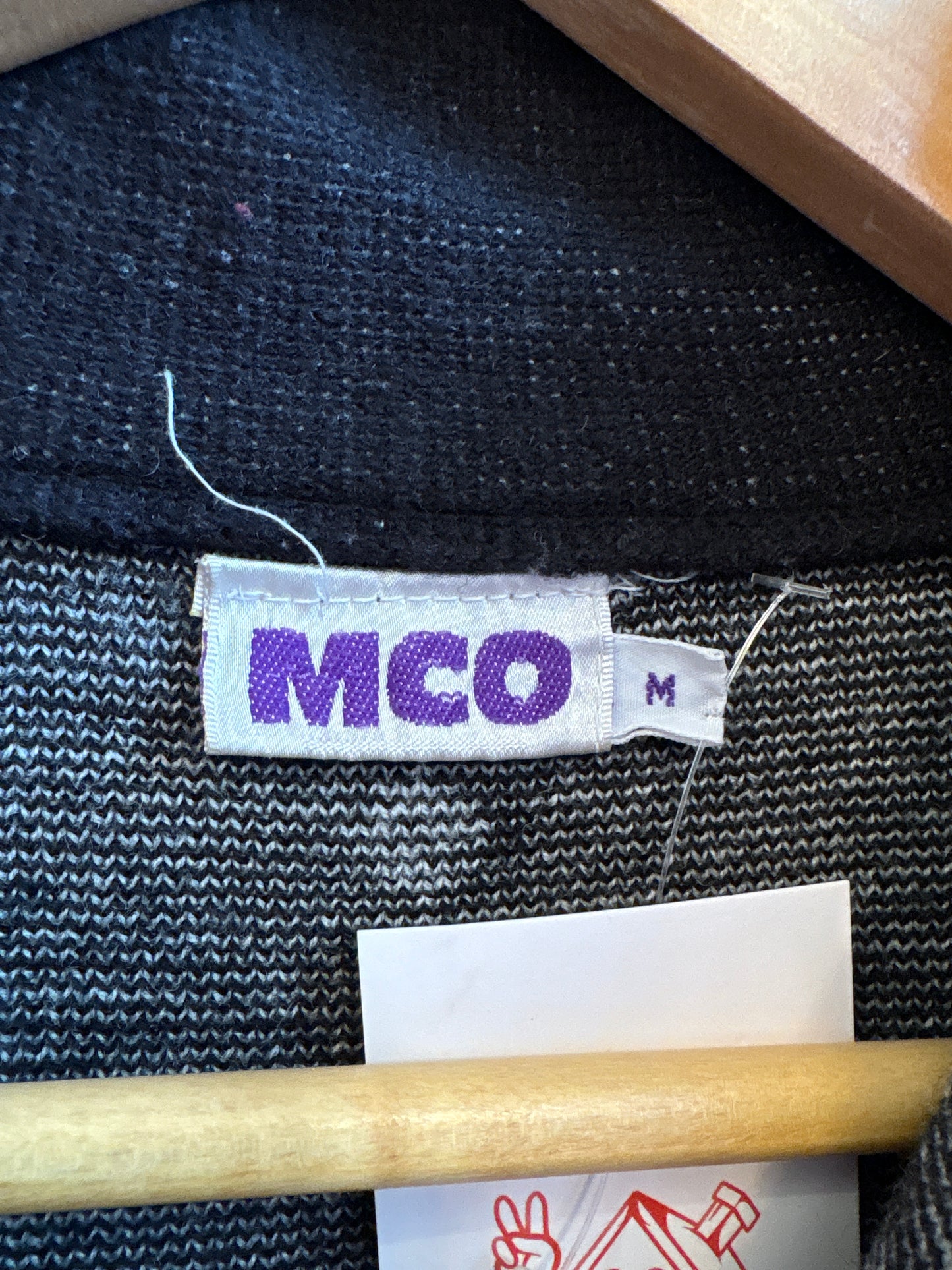 B&W 1/4 Zip Acrylic Sweater