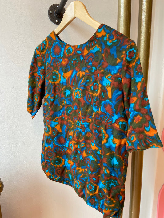 60's Handmade Floral Top