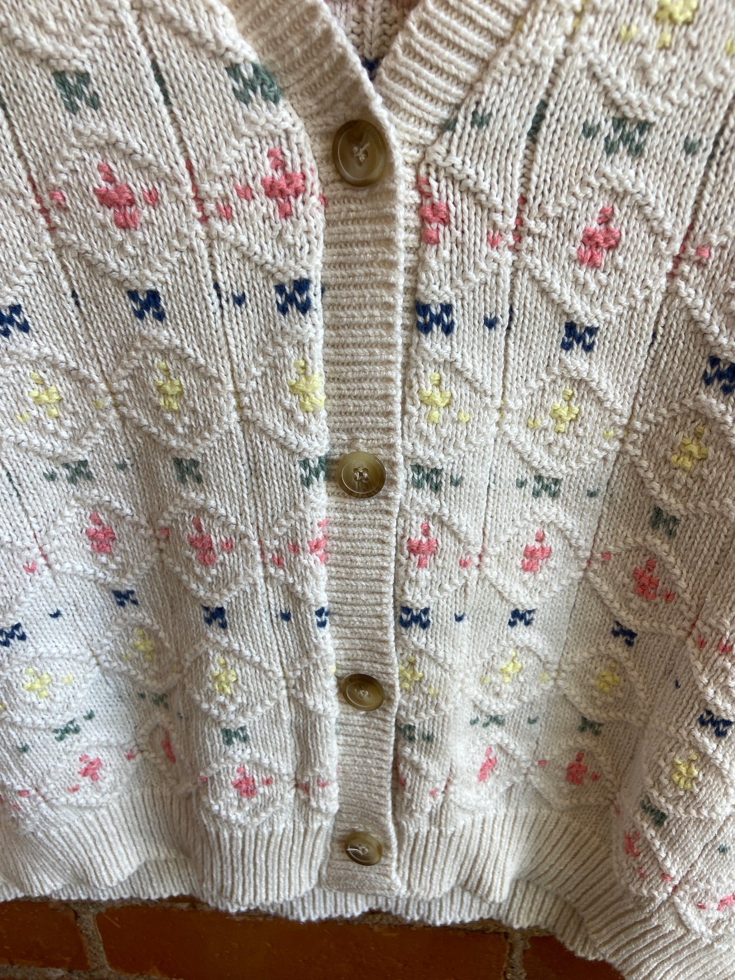 Cotton Knit Buttoned Vest