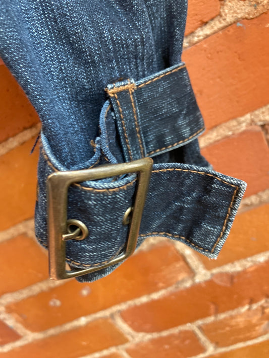 Y2K Moto Slim Fit Denim Jacket