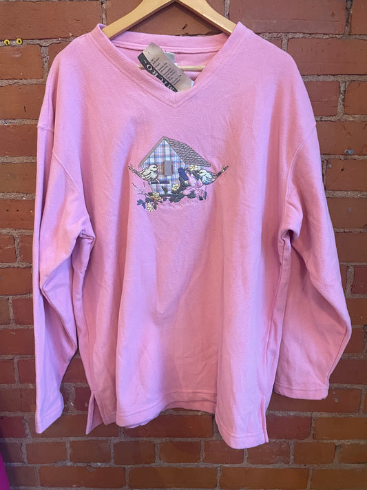 Deadstock Northern Reflections Birdhouse Fleece