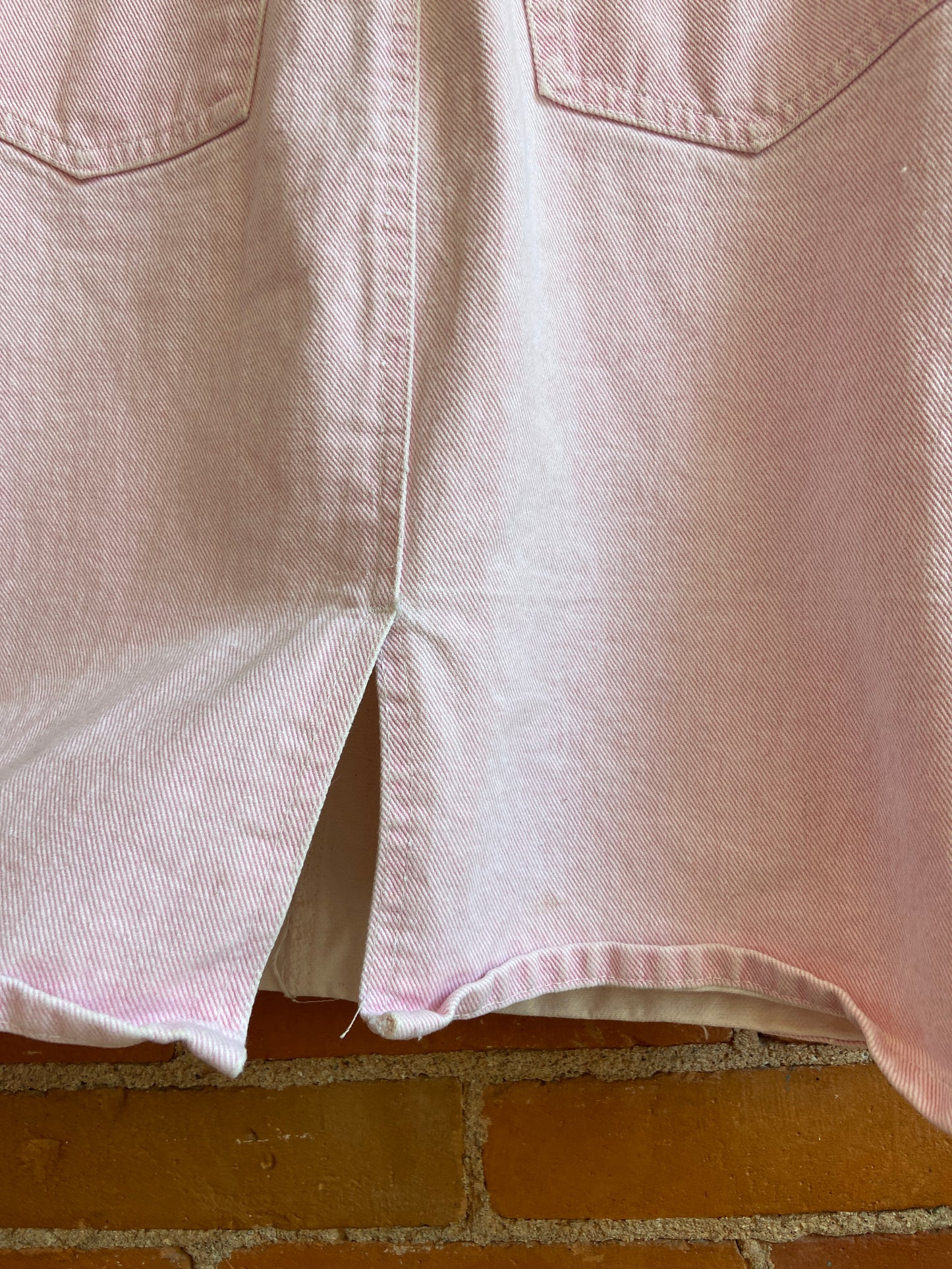 90’s Light Pink Denim Skirt