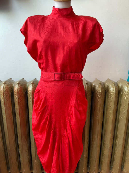 Encore Red Dress with Belt