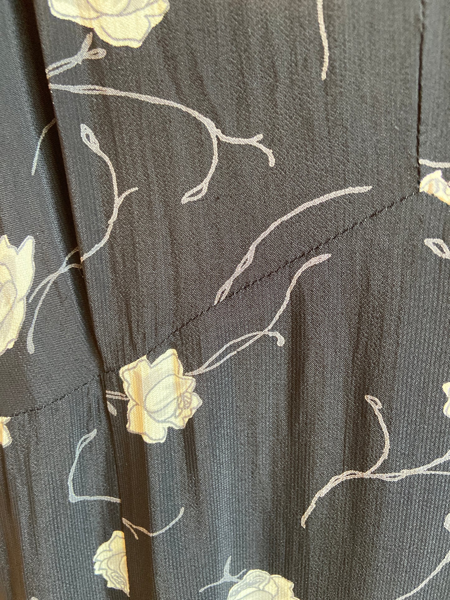 90's Jacob Black Floral Mini Dress