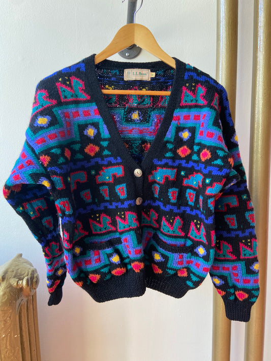 L.L. Bean Miss Frizzle Wool Cardigan