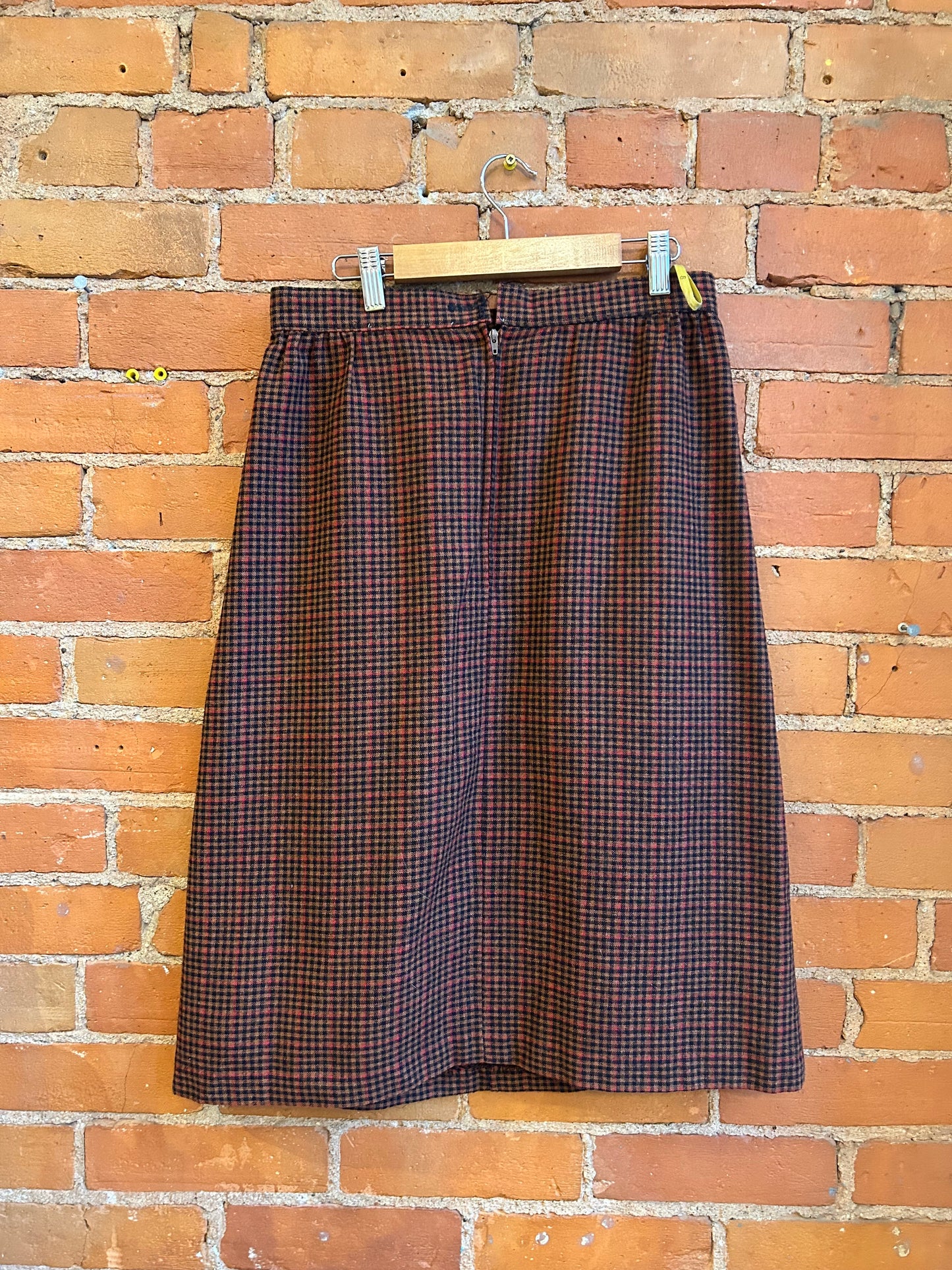 Plaid check skirt