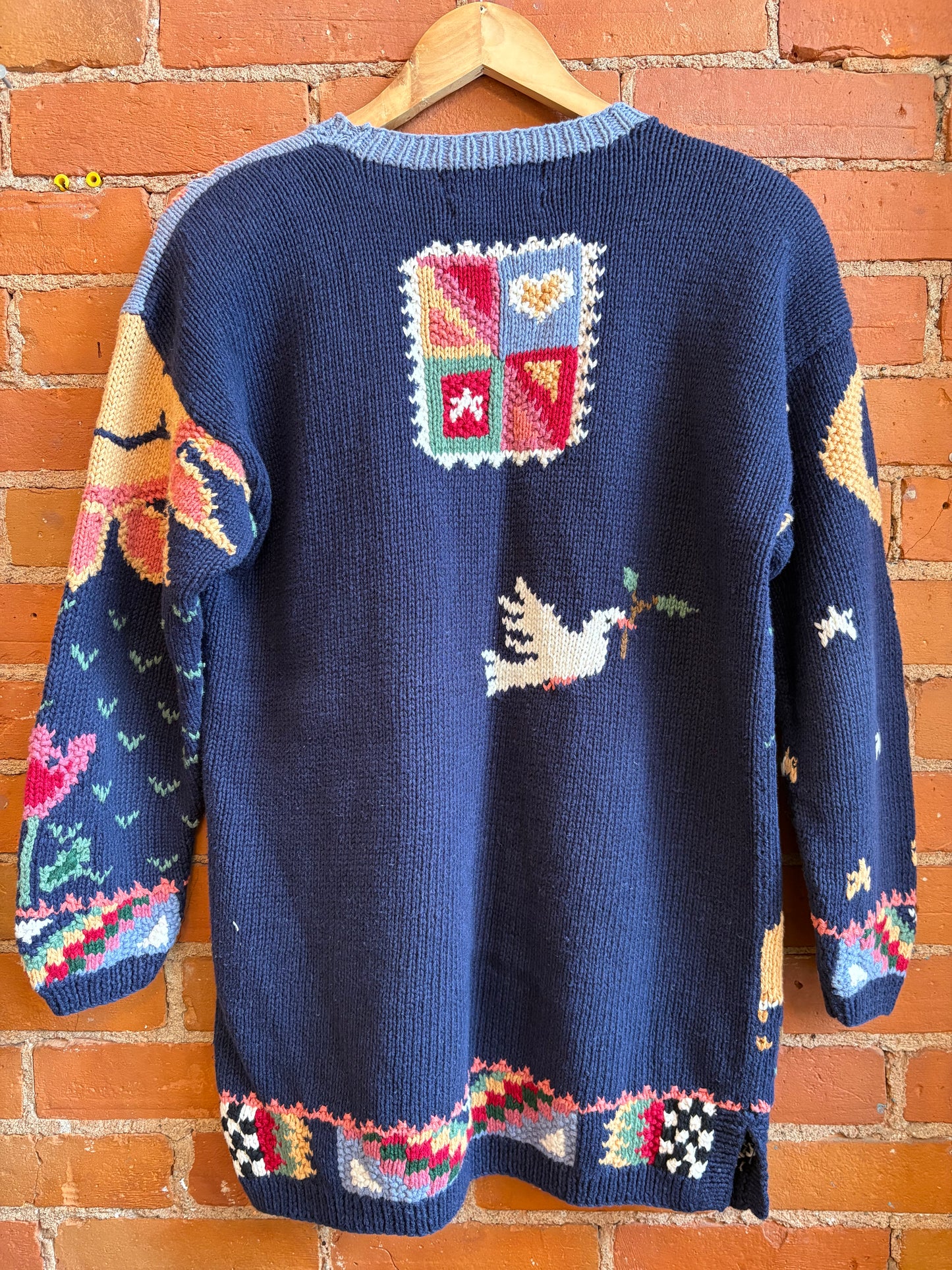 *Hand-Knit Noah's Ark Sweater