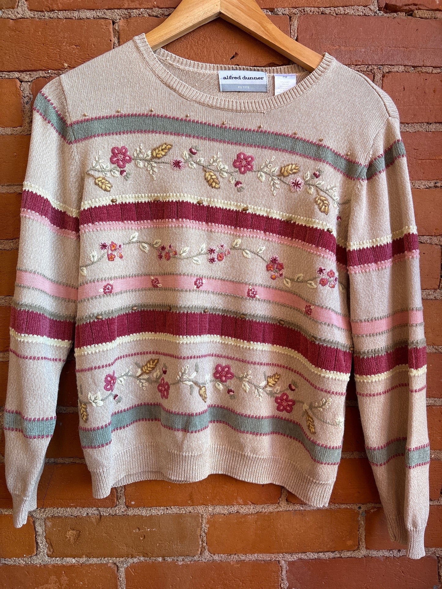 Alfred Dunner Embroidered Sweater