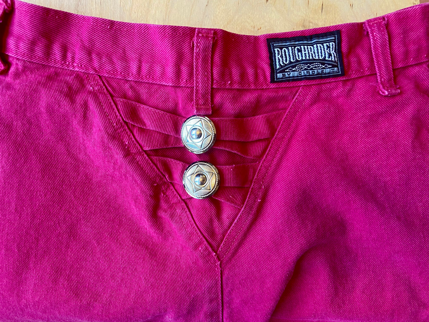 80's Hot Pink Roughrider Denim