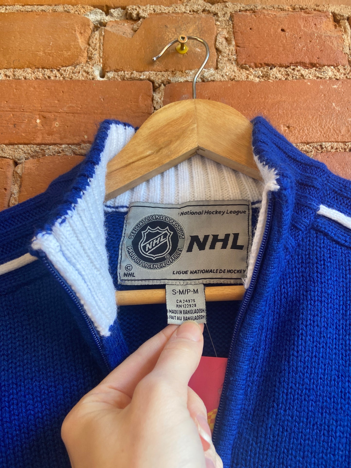 Y2K Toronto Maple Leafs Quarter Zip Sweater