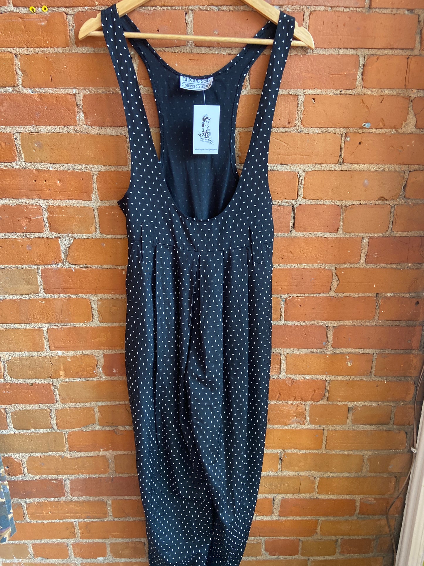 90’s Black & white jumpsuit