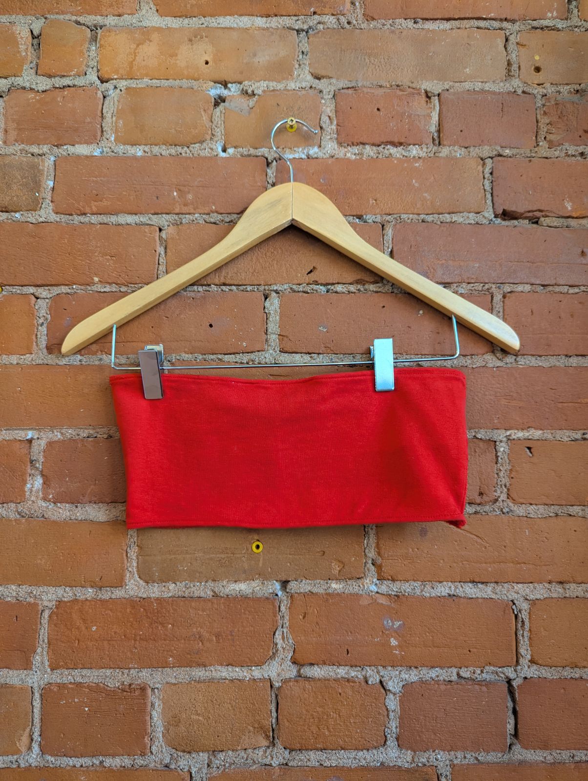 1990s Smart Set Red Bandeau Top