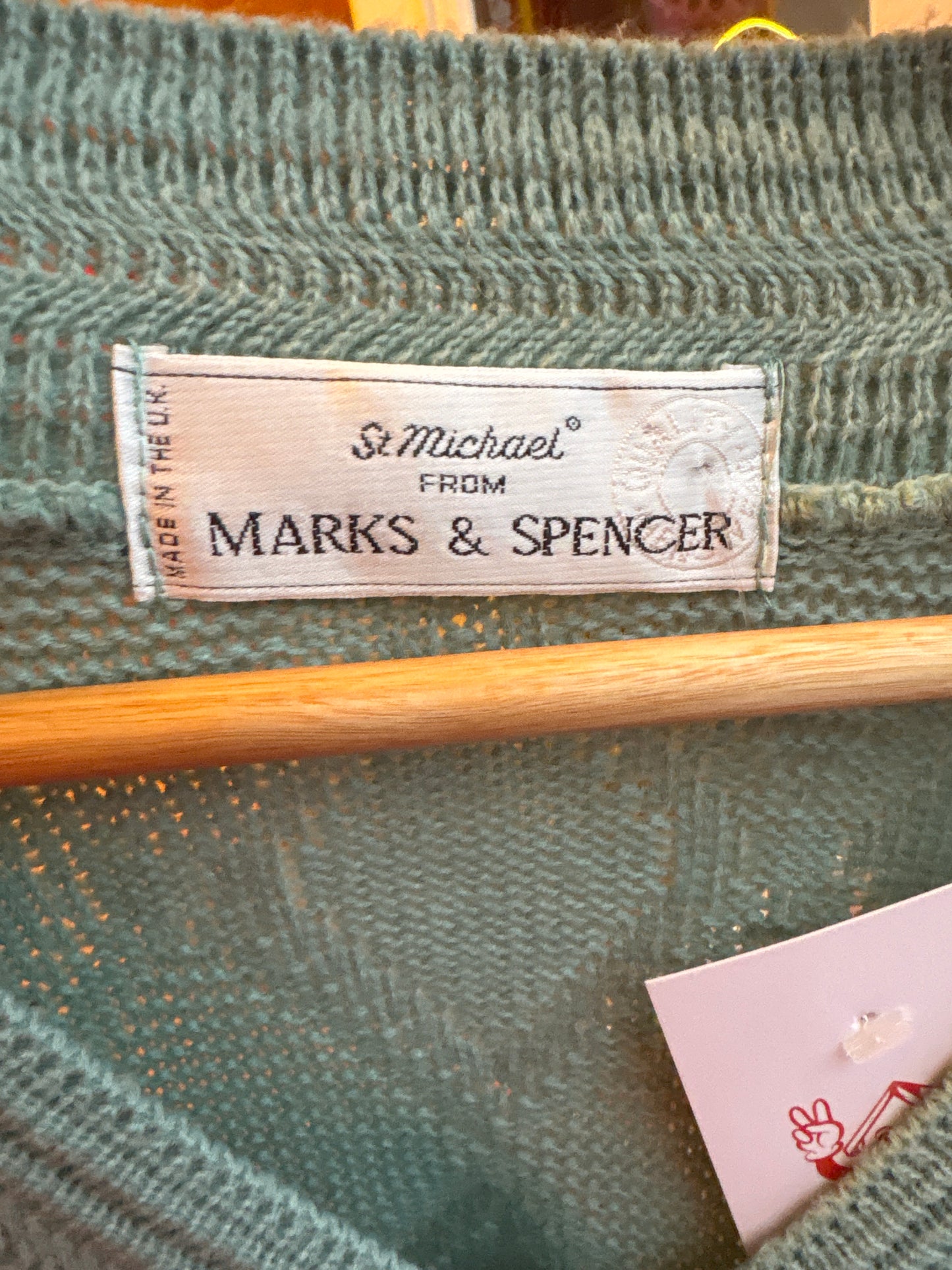 Sage V-Neck Acrylic Sweater