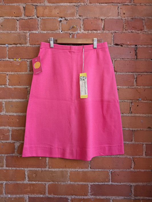 1960s Queen Casuals New With Tags Pink A-Line Skirt