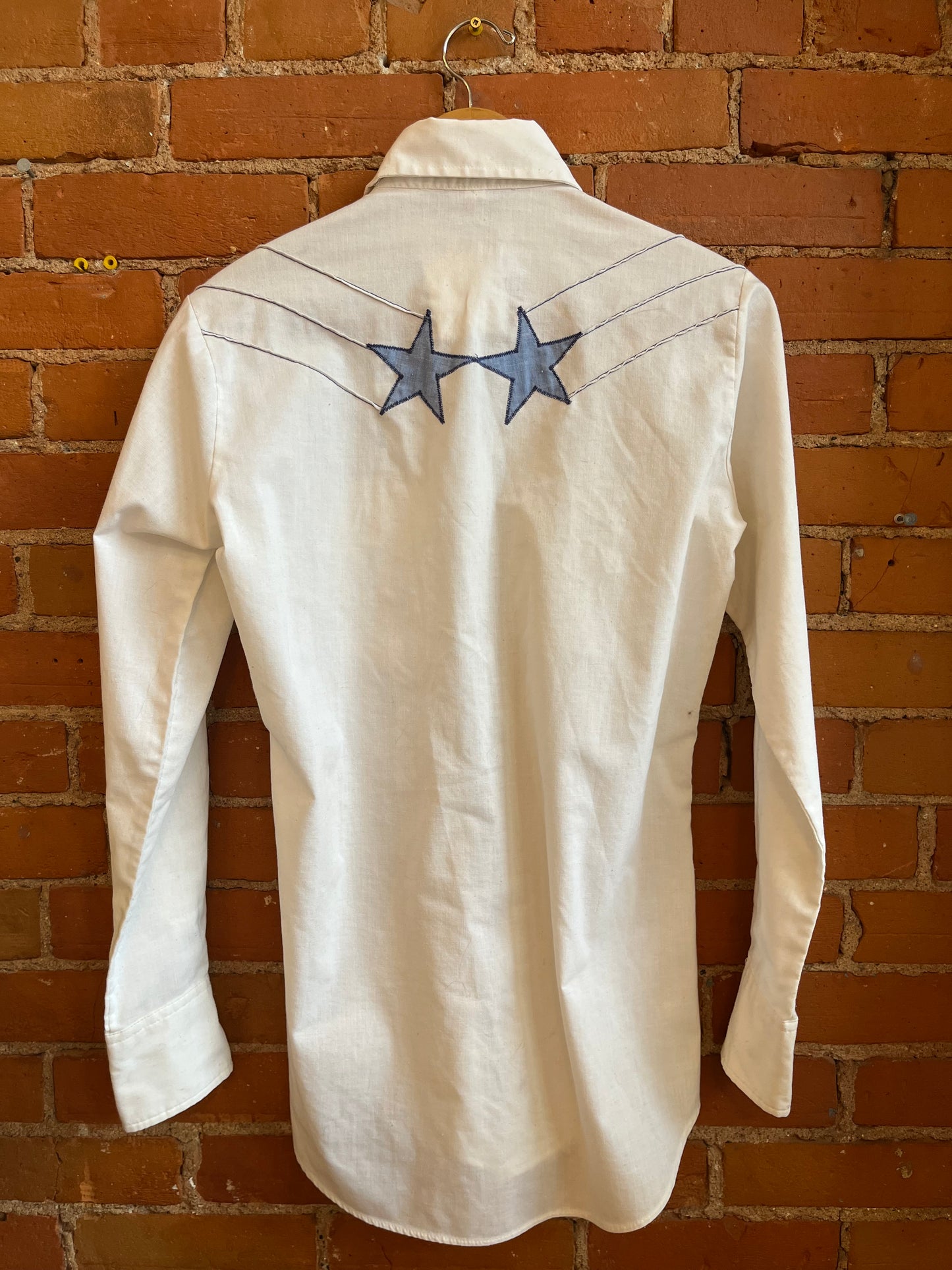 White Western Shirt With Stars