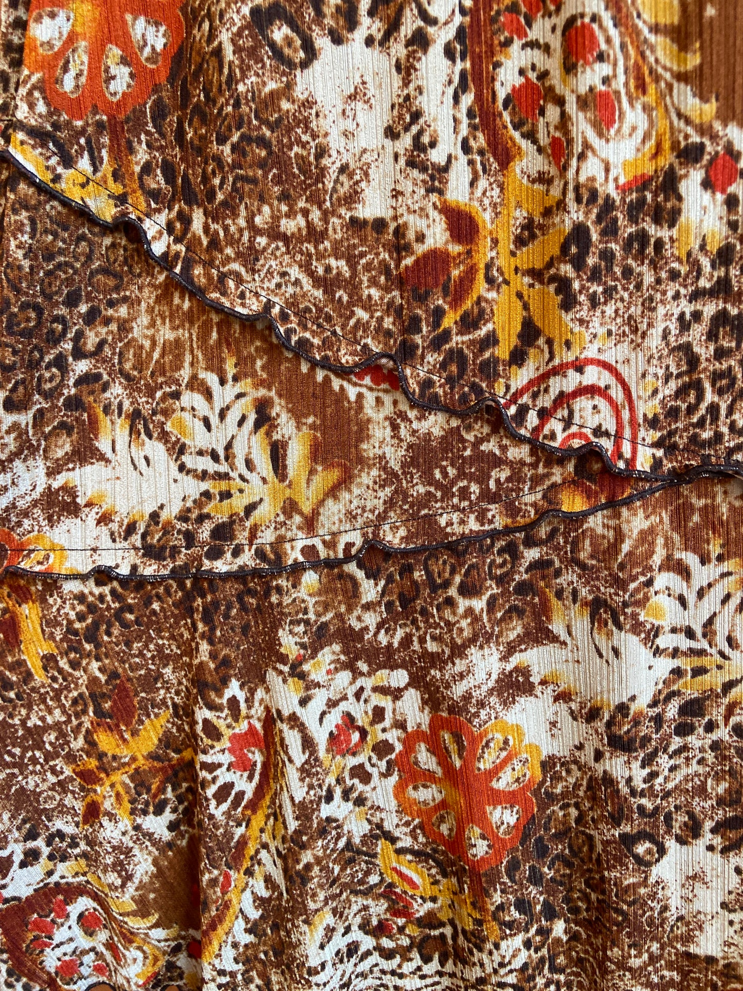 90's Autumnal Midi Skirt