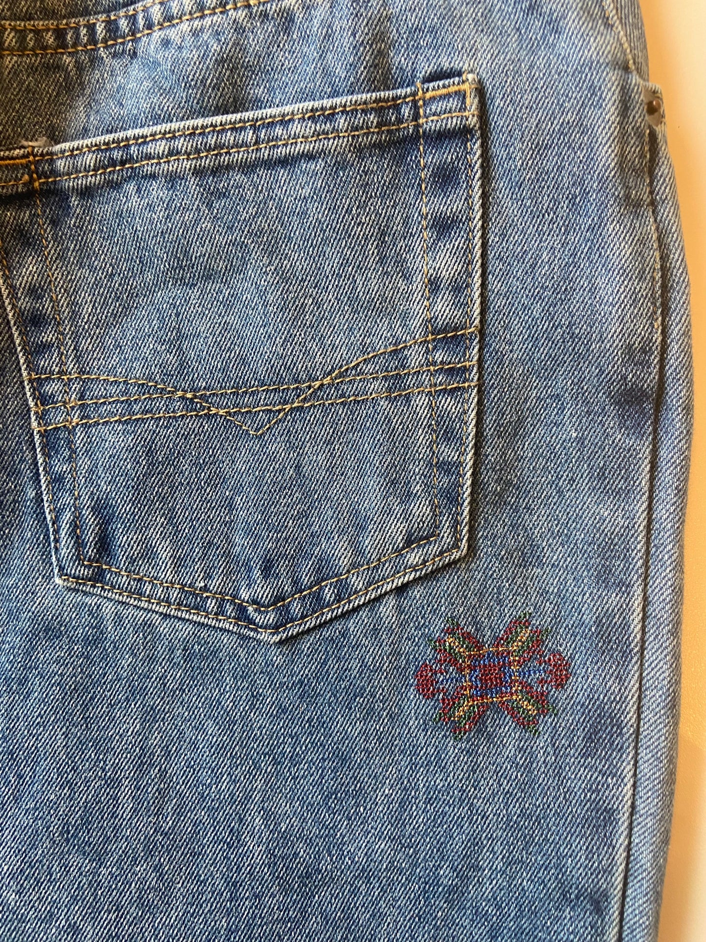 Deadstock Embroidered Denim