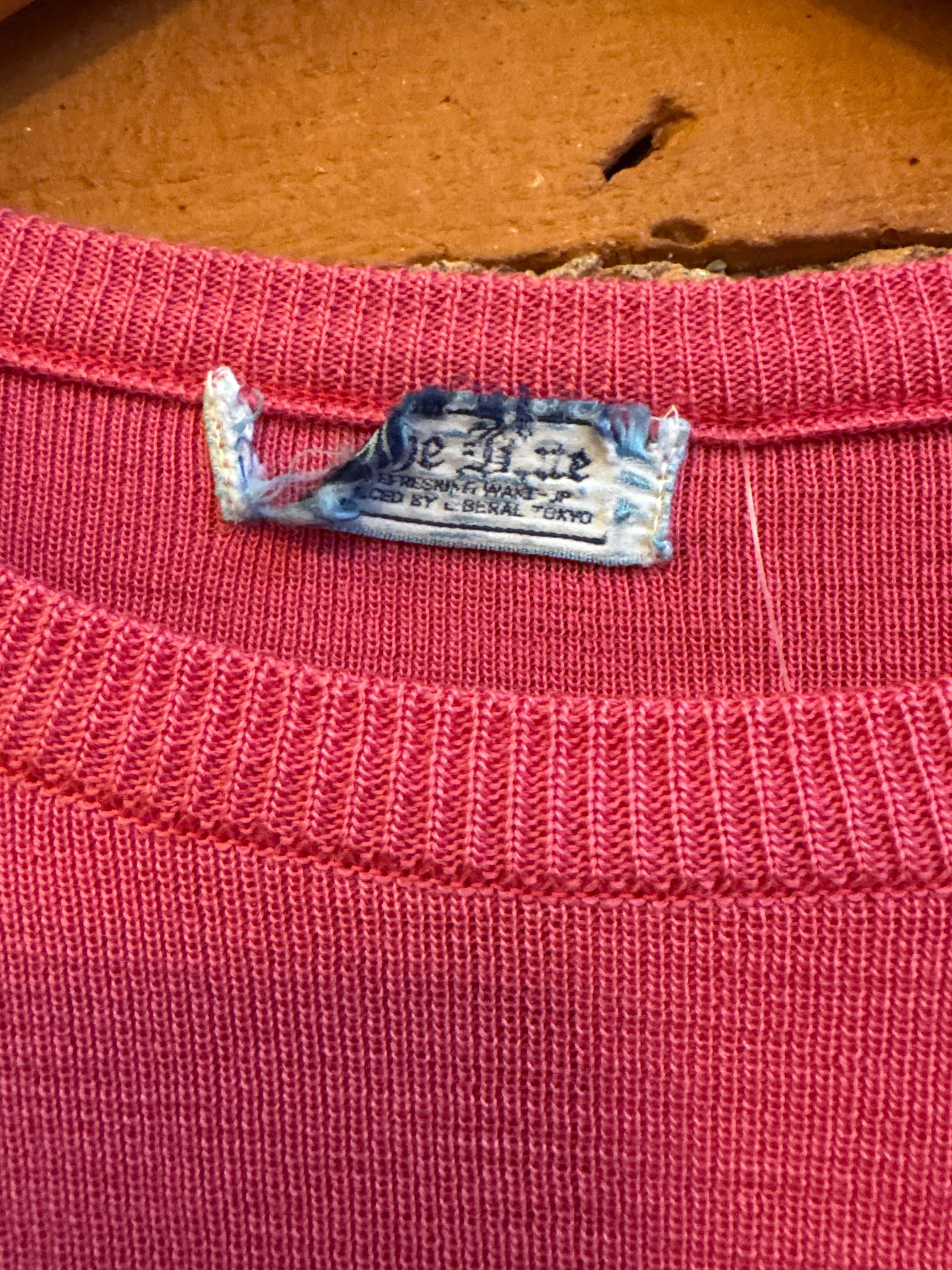 Fine-Knit Pink Snowflake Sweater