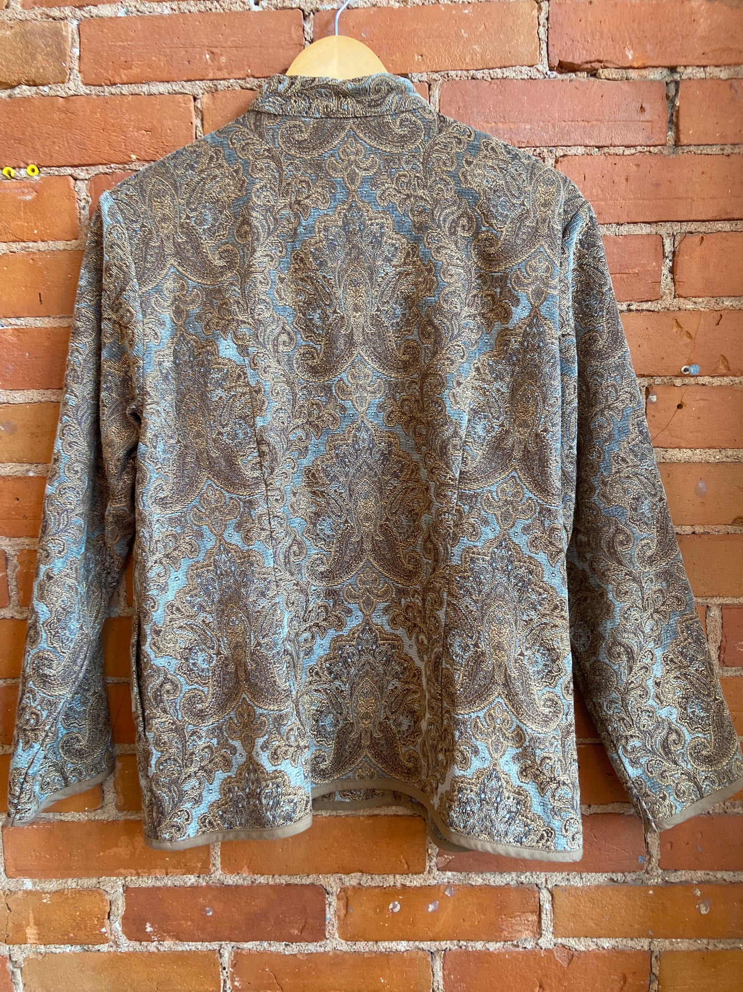 Tapestry Jacket with Wooden Toggles