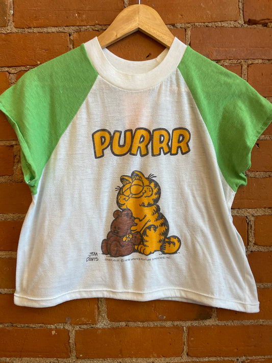 80's Garfield Cropped Tee