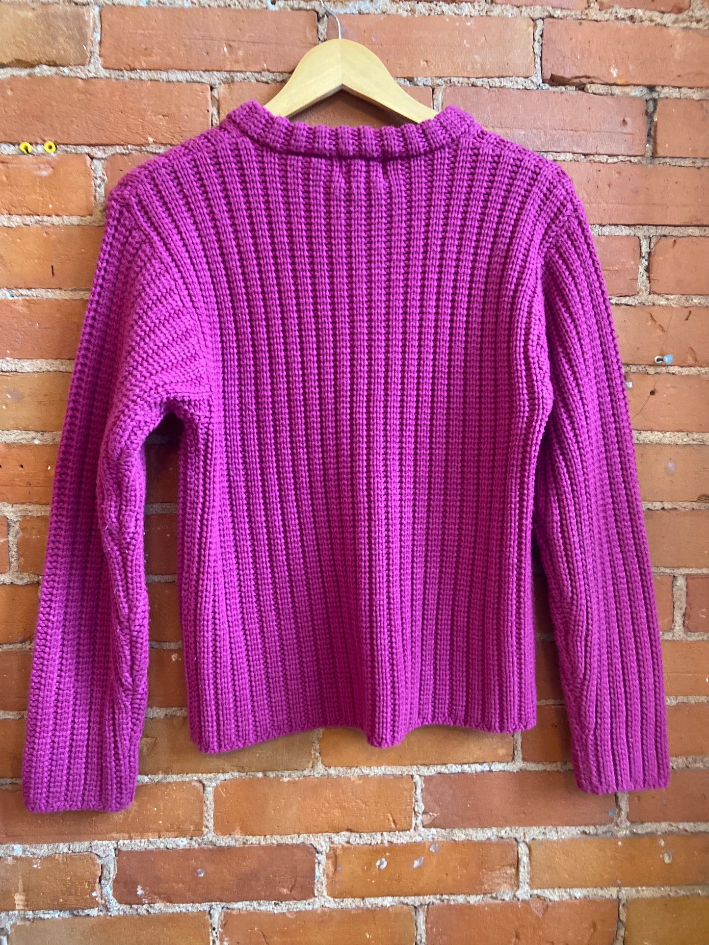 Fuchsia Chunky Knit Sweater