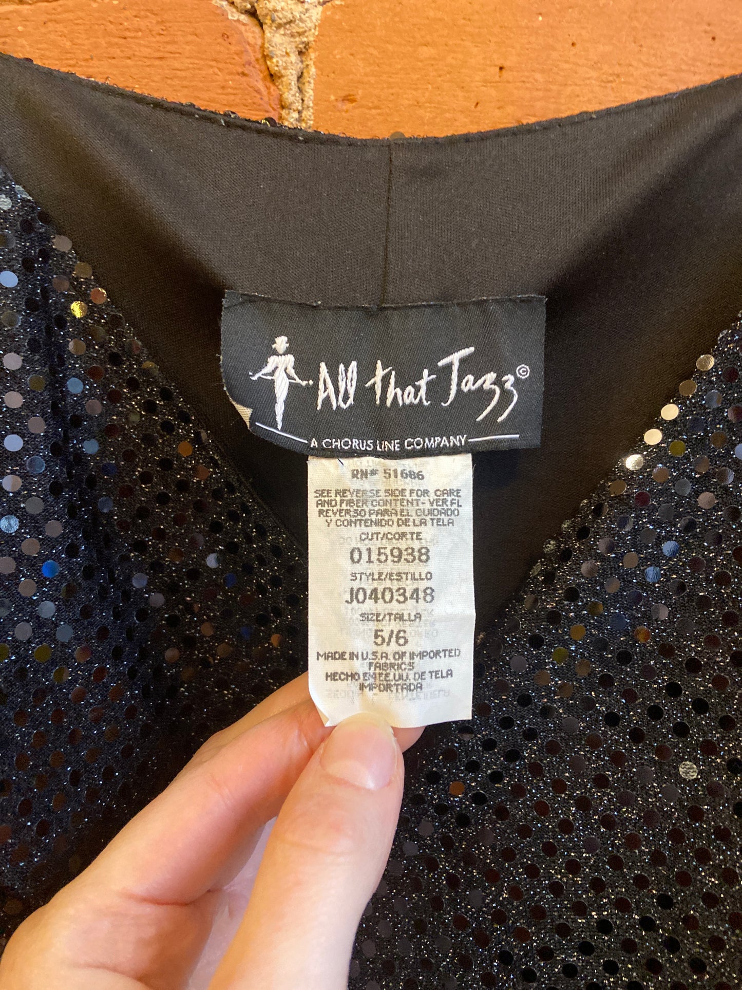 1990s All That Jazz Black Sequined Spaghetti Strap Mini Dress