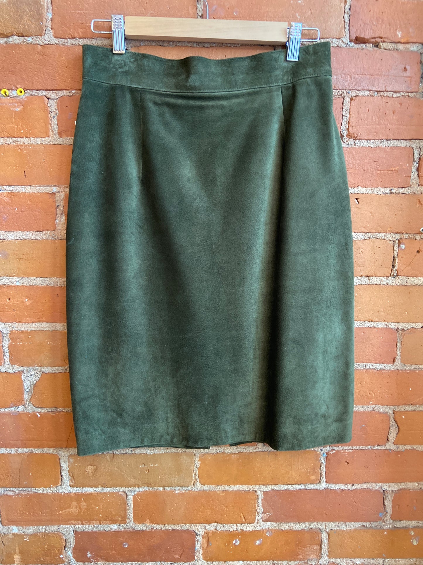 Olive Danier Suede Skirt