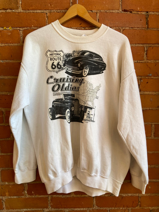 Cruising Oldies Graphic Print Crewneck Sweater