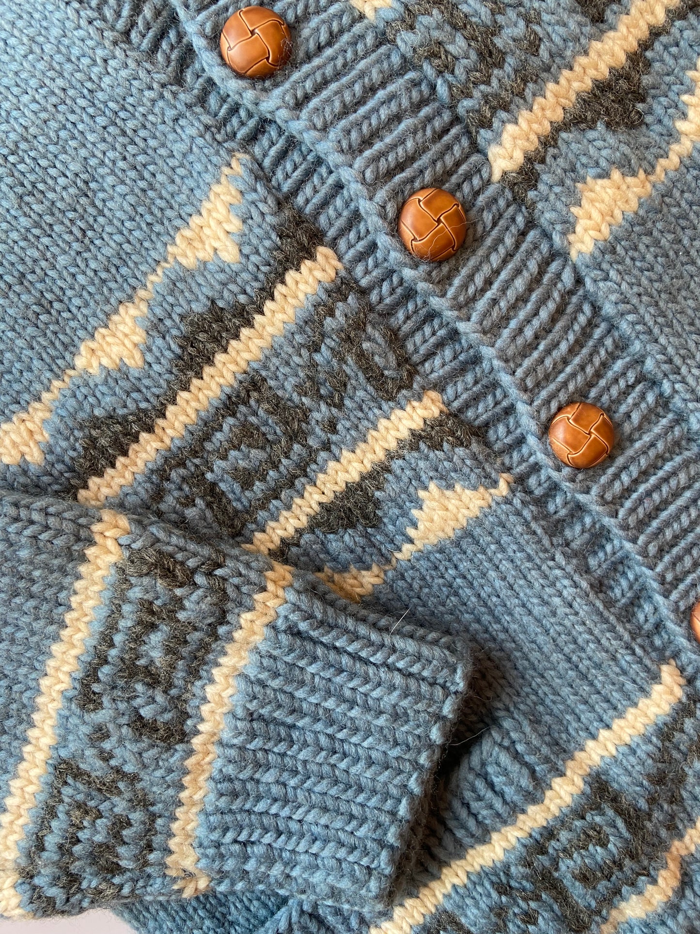 Blue Mary Maxim Sweater