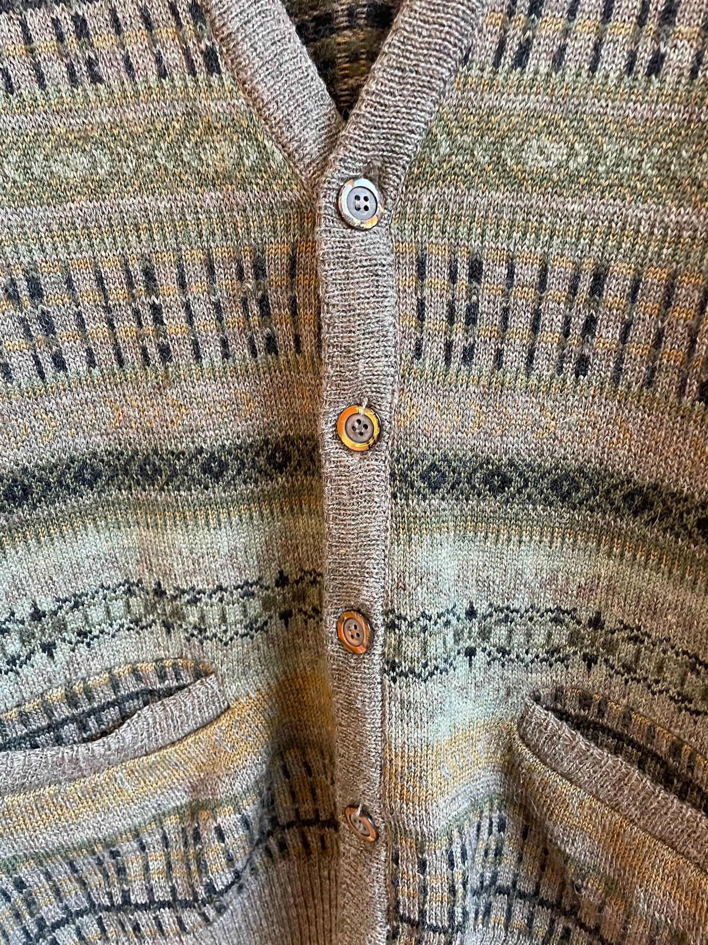 London Fog Wool Blend Cardigan Sweater