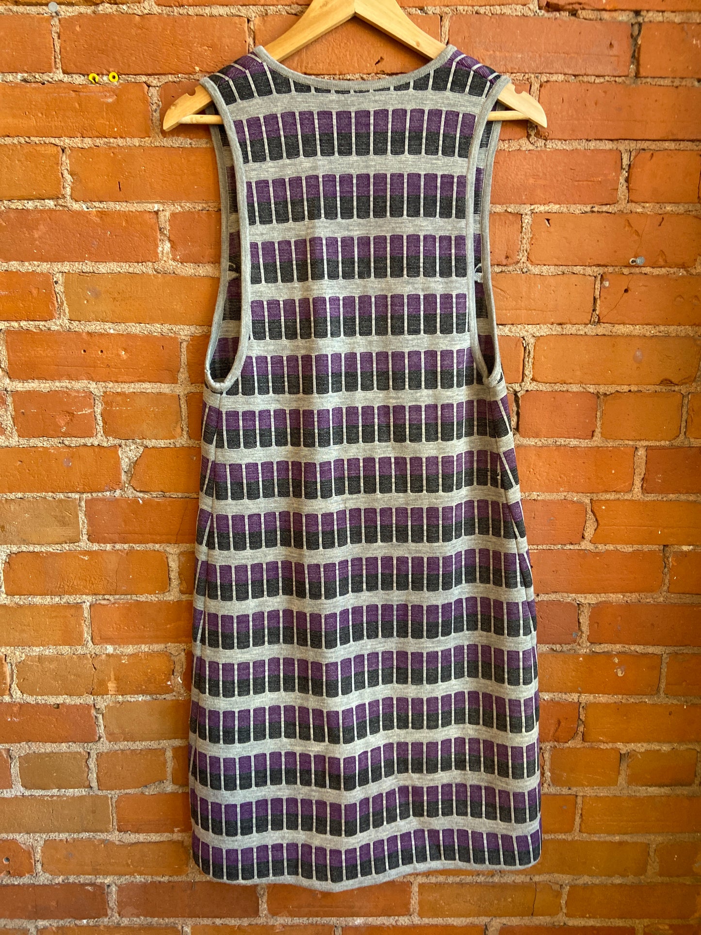 60’s Geometric Long Wool Layering Piece